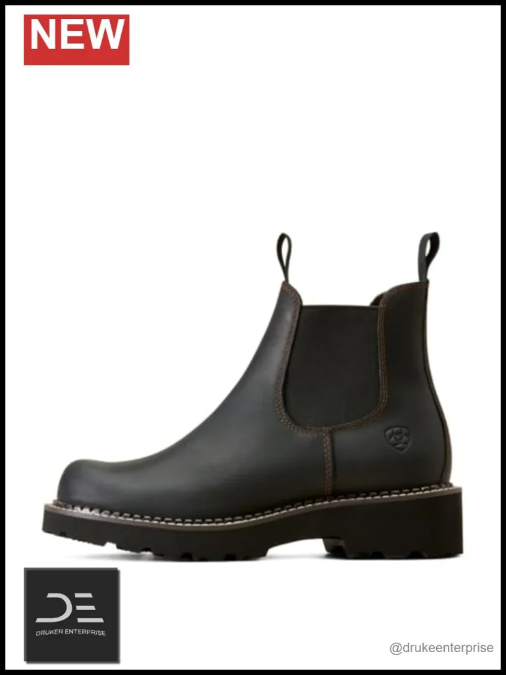 Women's Fatbaby Twin Gore Western Boot Ankle Slip-On Chelsea Suede Leather